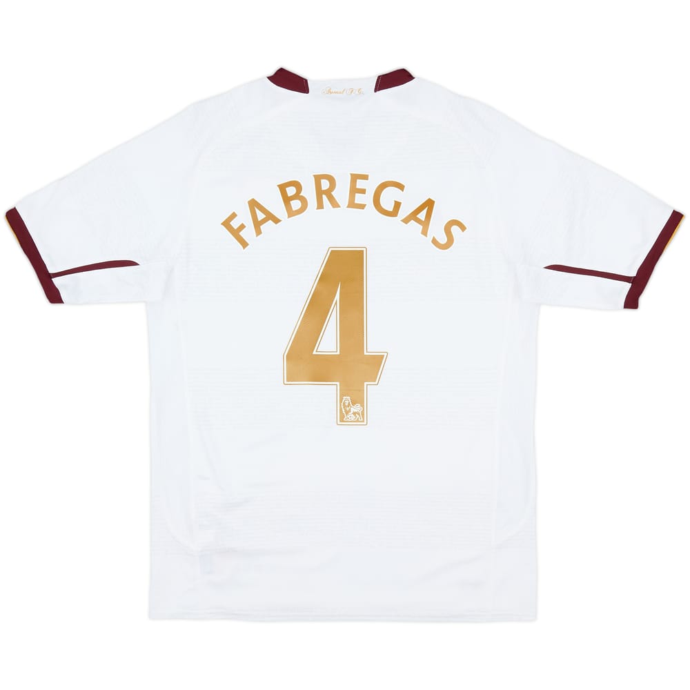 2007-08 Arsenal Away Shirt Fabregas #4 - 9/10 - (XL.Boys)