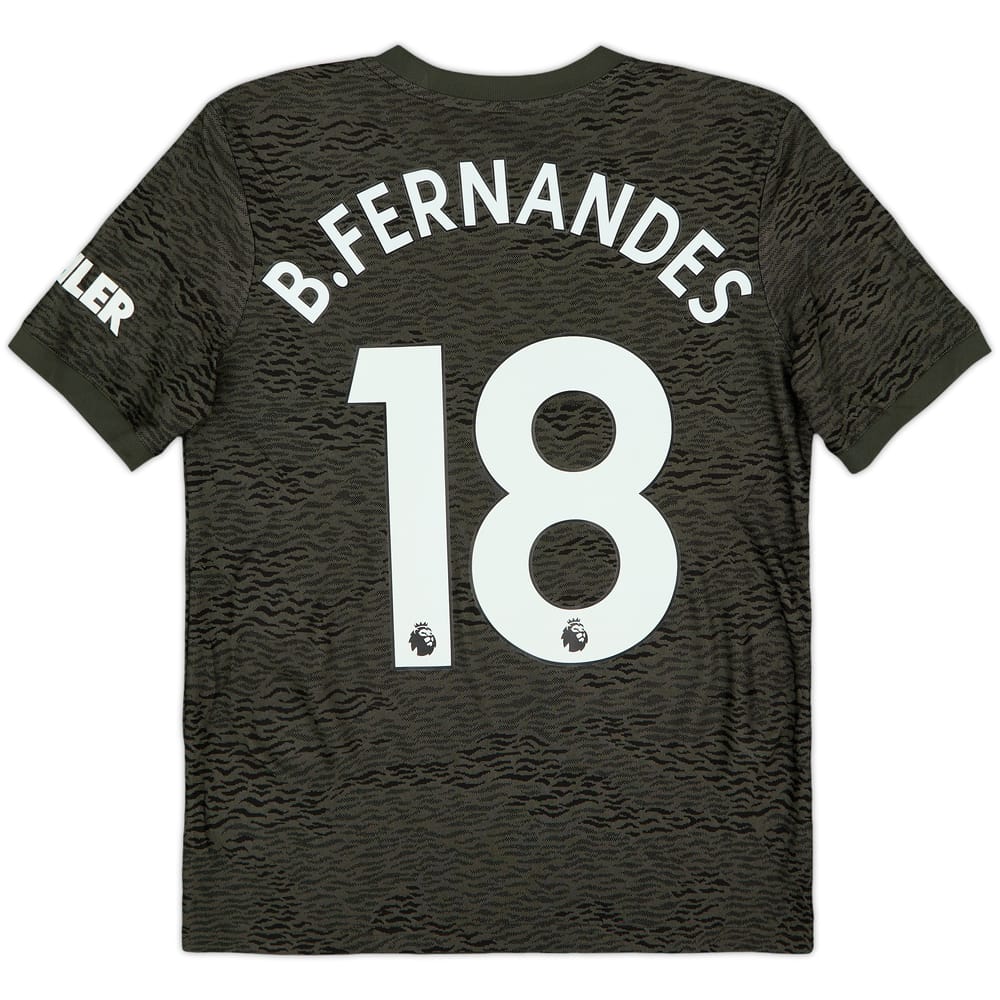 2020-21 Manchester United Away Shirt B.Fernandes #18 - 6/10 - (L.Boys)