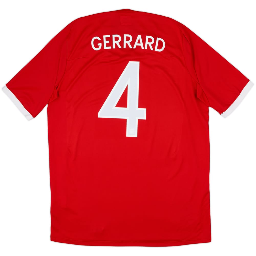 2010-11 England Away Shirt Gerrard #4 - 8/10 - (L)