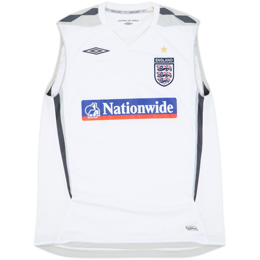 2007-08 England Umbro Training Vest - 6/10 - (L)