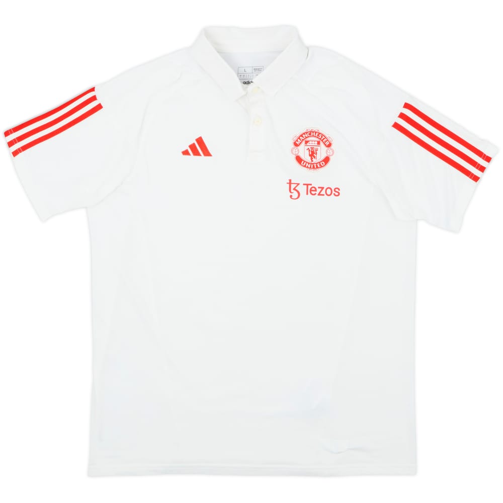 2023-24 Manchester United adidas Polo Shirt - 8/10 - (L)