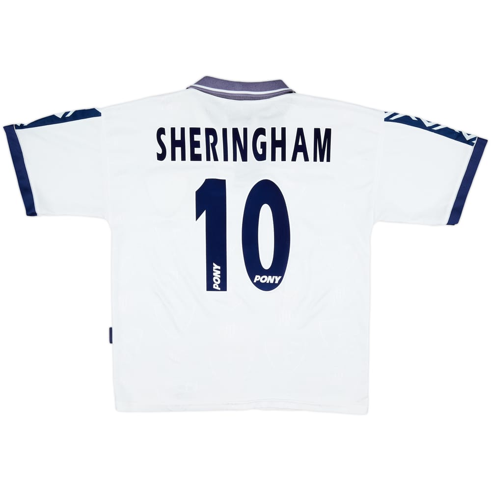 1995-97 Tottenham Home Shirt Sheringham #10 - 6/10 - (L)