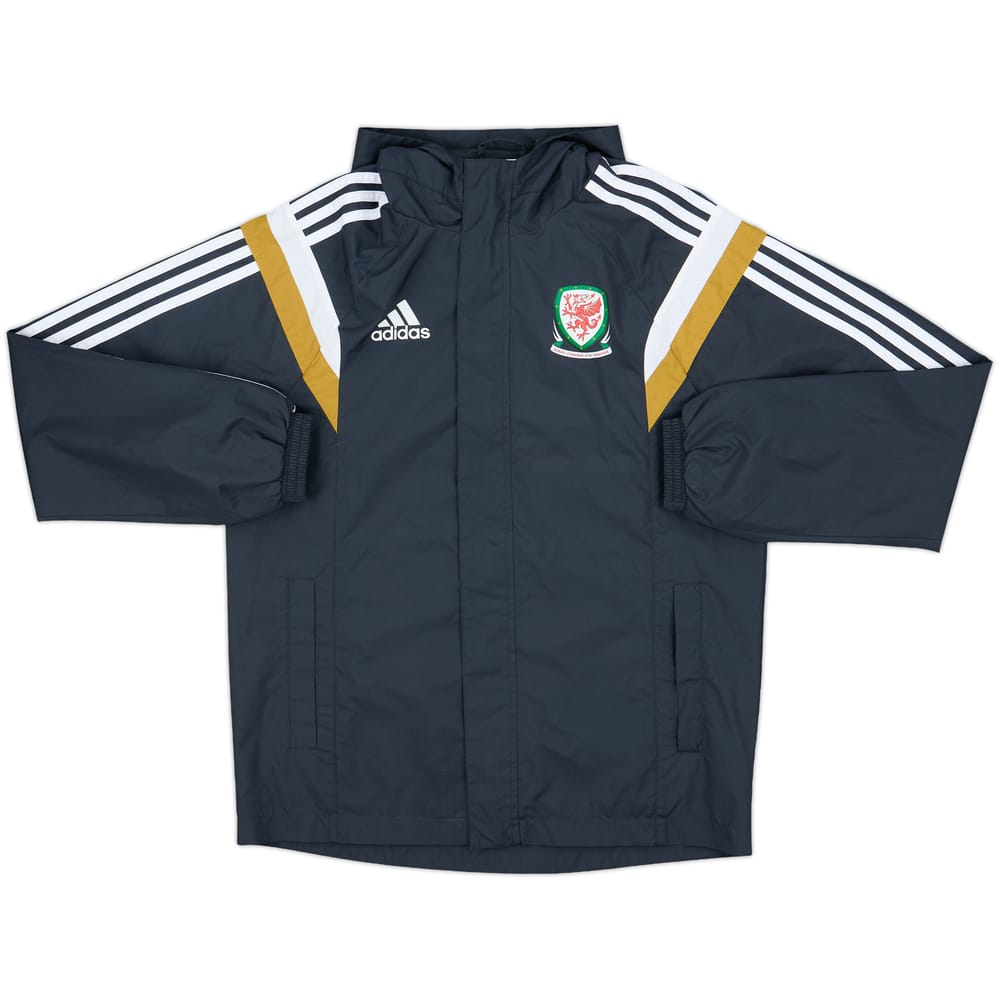2014-15 Wales adidas Hooded Rain Jacket - 10/10 - (S)