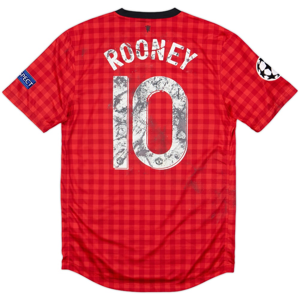 2012-13 Manchester United Home Shirt Rooney #10 - 3/10 - (S)