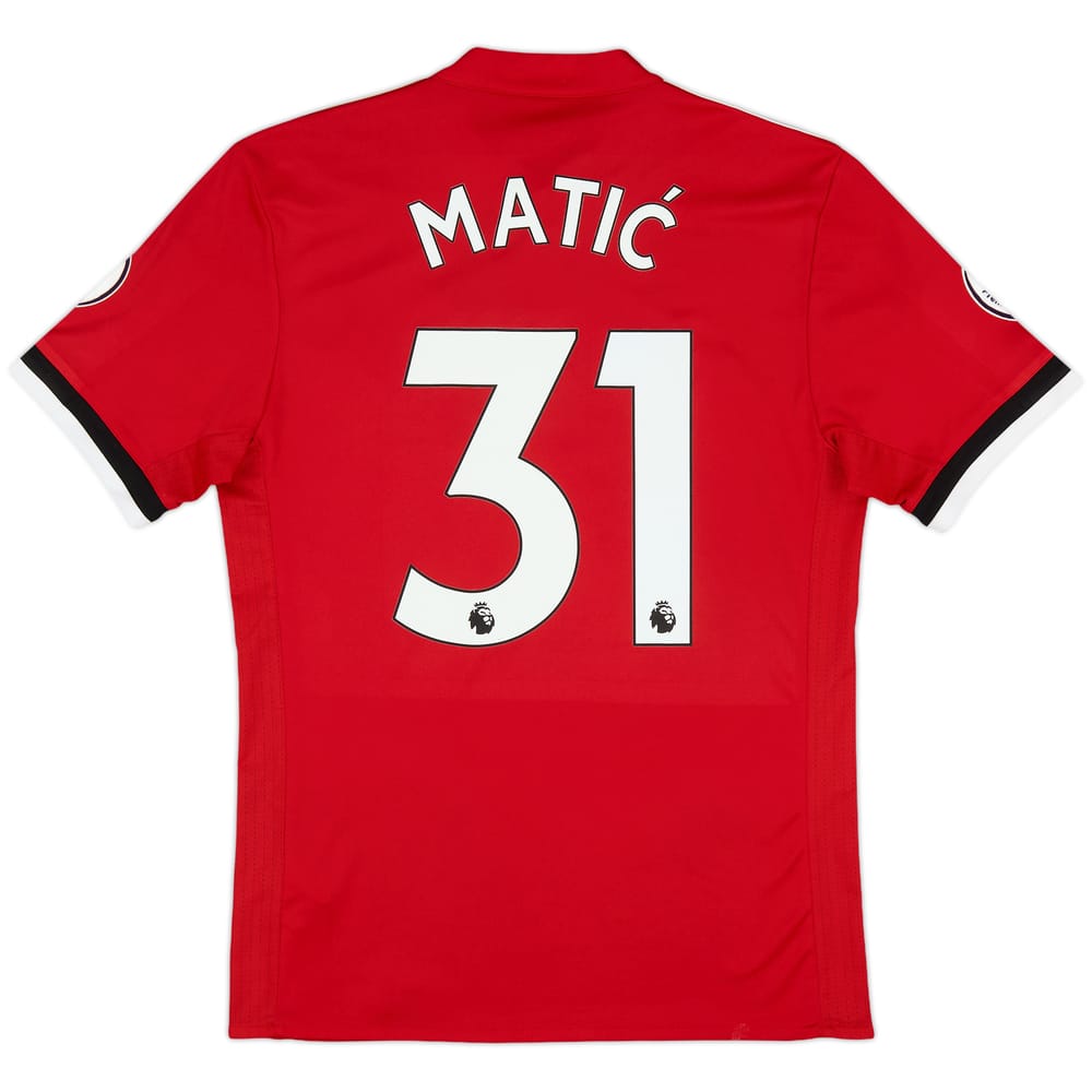 2017-18 Manchester United Home Shirt Matic #31 - 8/10 - (S)