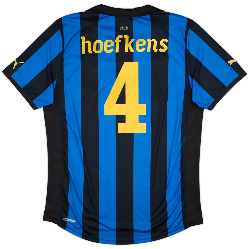 2011-12 Club Brugge Home Shirt Hoefkens #4 - 8/10 - (XL)