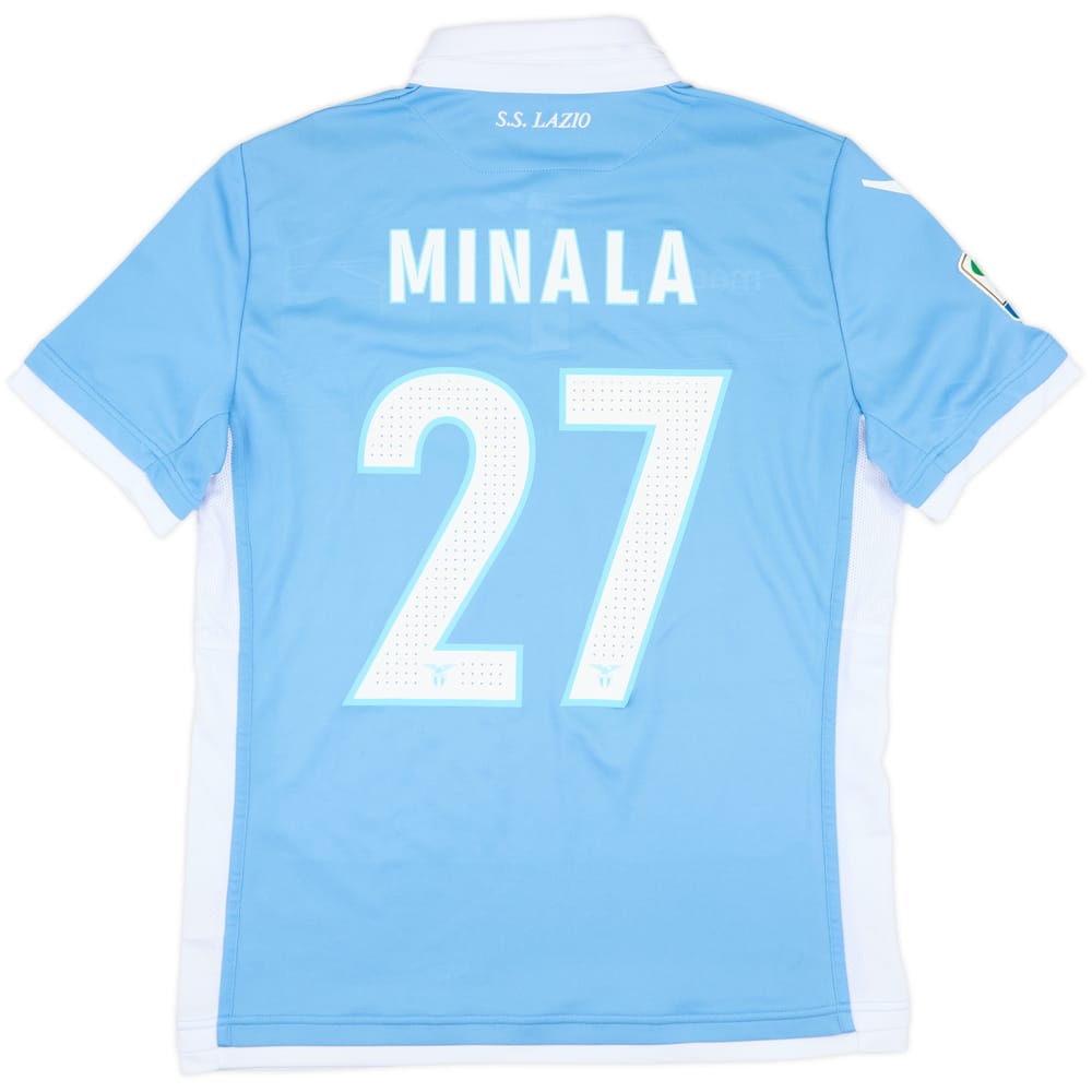 2016-17 Lazio Match Issue Home Shirt Minala #27