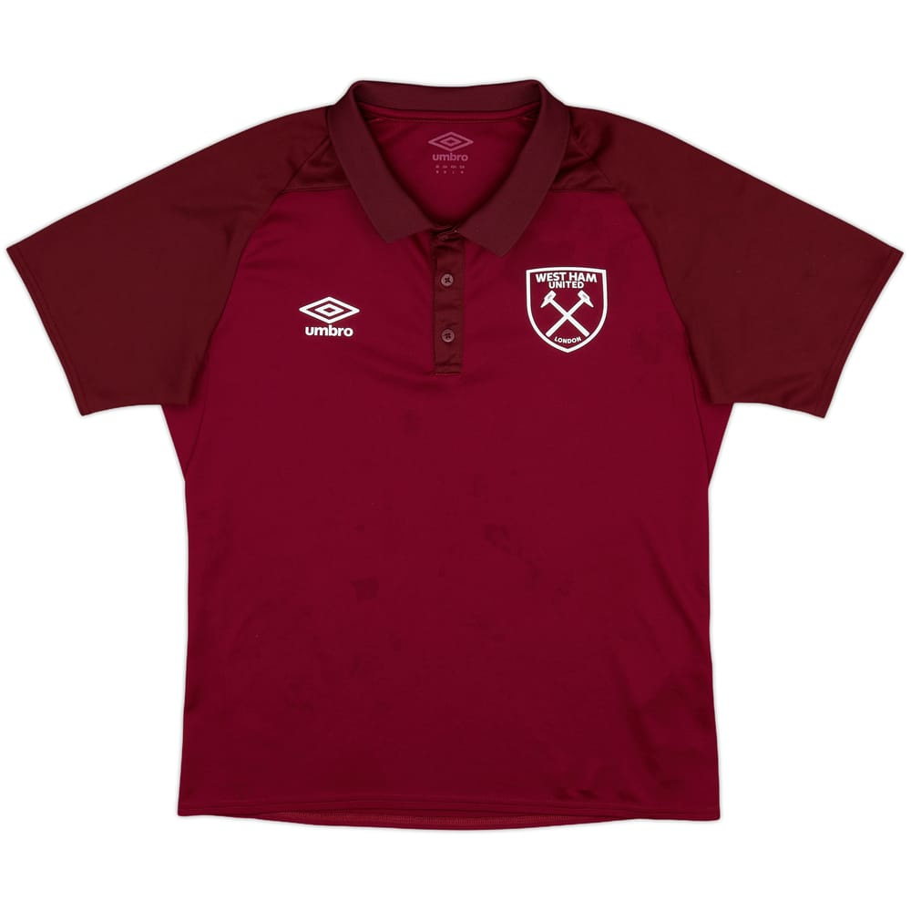 2017-18 West Ham Umbro Polo Shirt - 9/10 - (M)