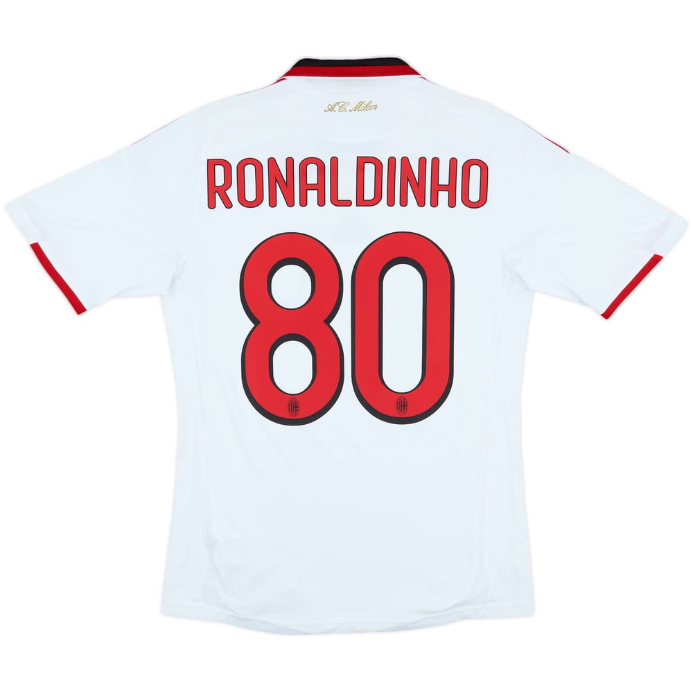 2009-10 AC Milan Away Shirt Ronaldinho #80 - 6/10 - (S)