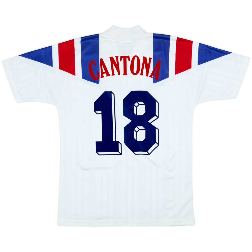 1992-94 France Away Shirt Cantona #18 - 8/10 - (L)
