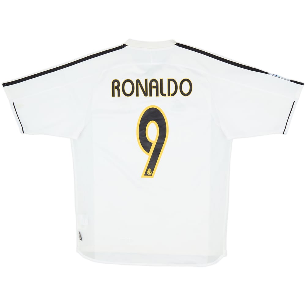 2003-04 Real Madrid Home Shirt Ronaldo #9 - 5/10 - (M)