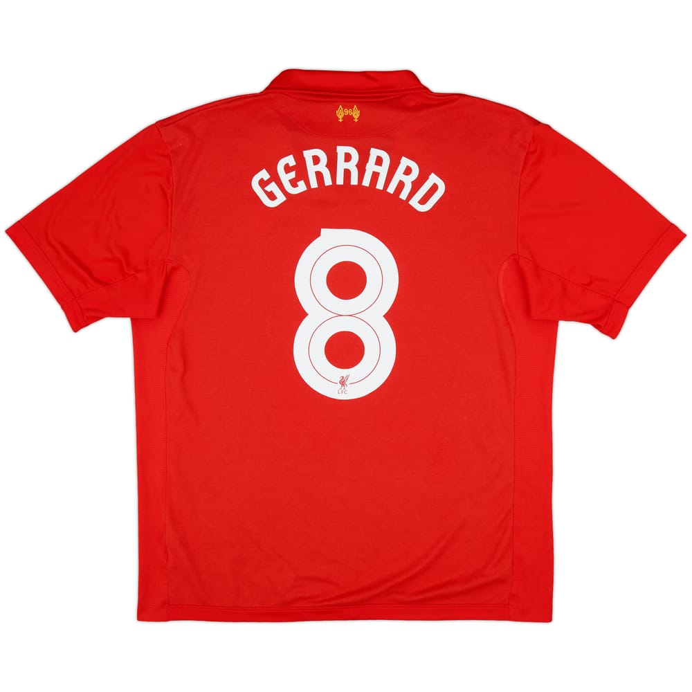2012-13 Liverpool Home Shirt Gerrard #8 - 8/10 - (XXL)