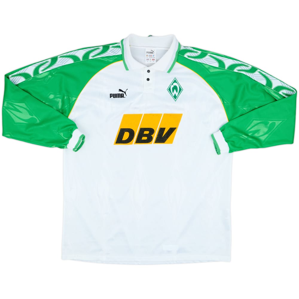 1995-96 Werder Bremen Home L/S Shirt - 8/10 - (XL)