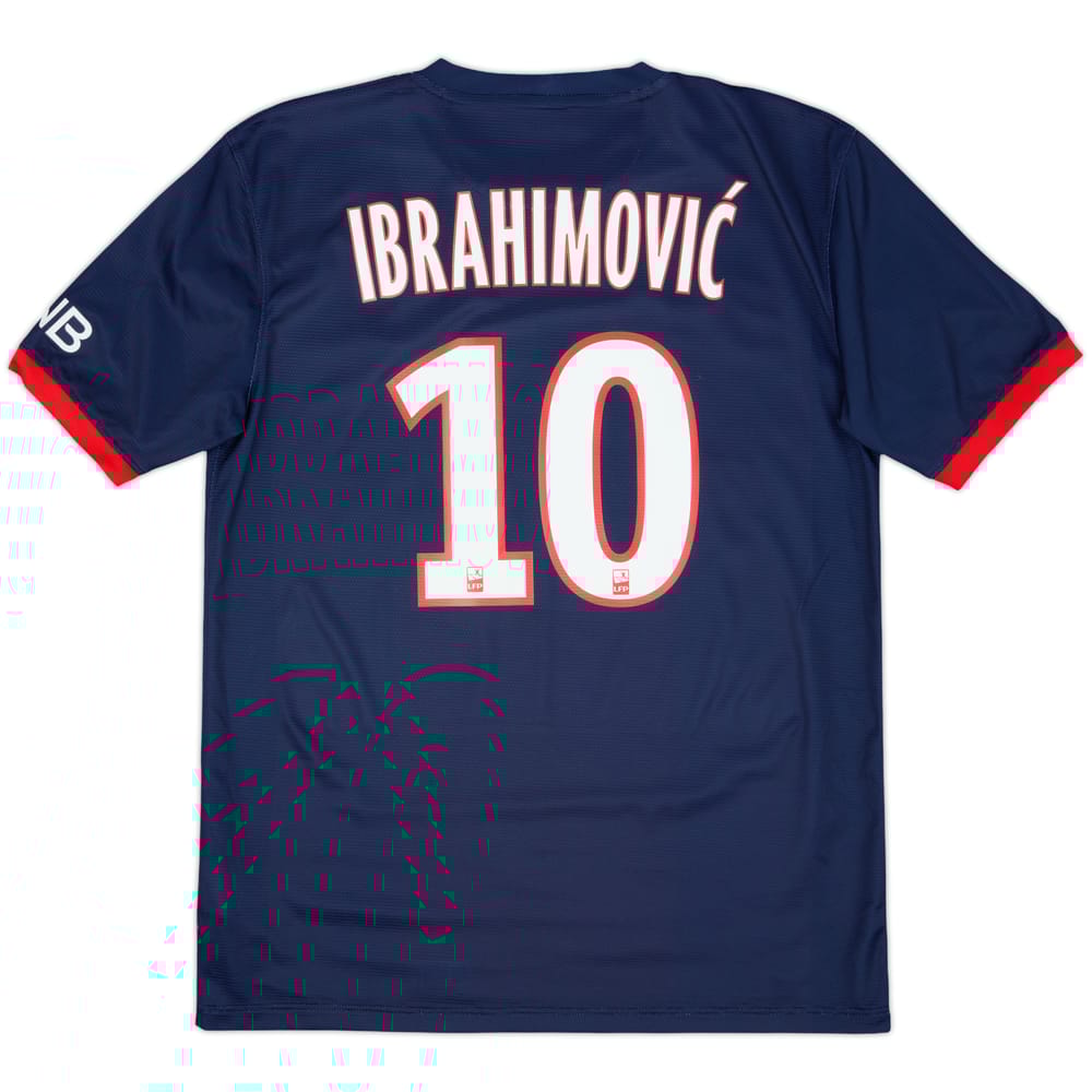 2013-14 Paris Saint-Germain Home Shirt Ibrahimovic #10 - 8/10 - (M)