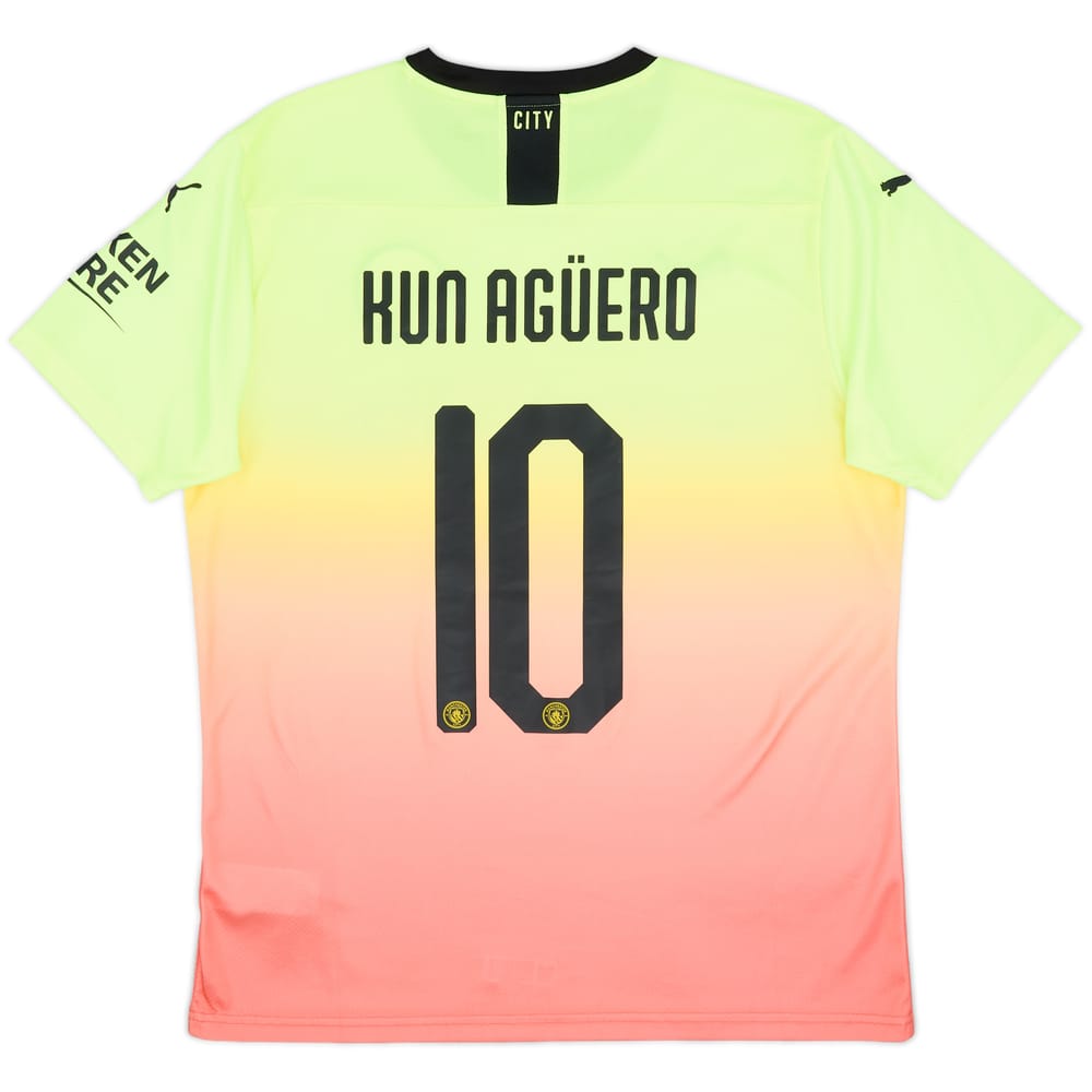 2019-20 Manchester City Third Shirt Kun Aguero #10 - 9/10 - (L)