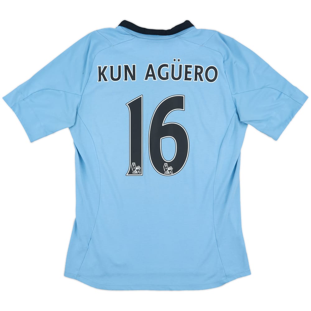 2012-13 Manchester City Home Shirt Kun Aguero #16 - 6/10 - (M)
