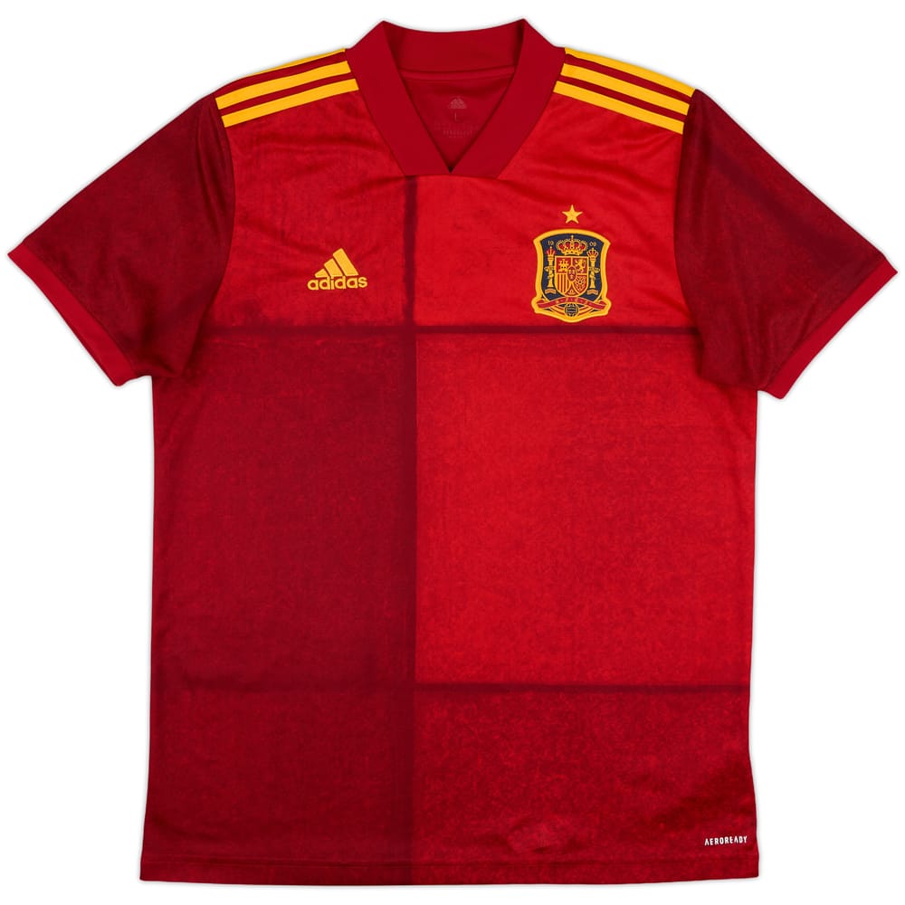 2020-21 Spain Home Shirt - 8/10 - (L)