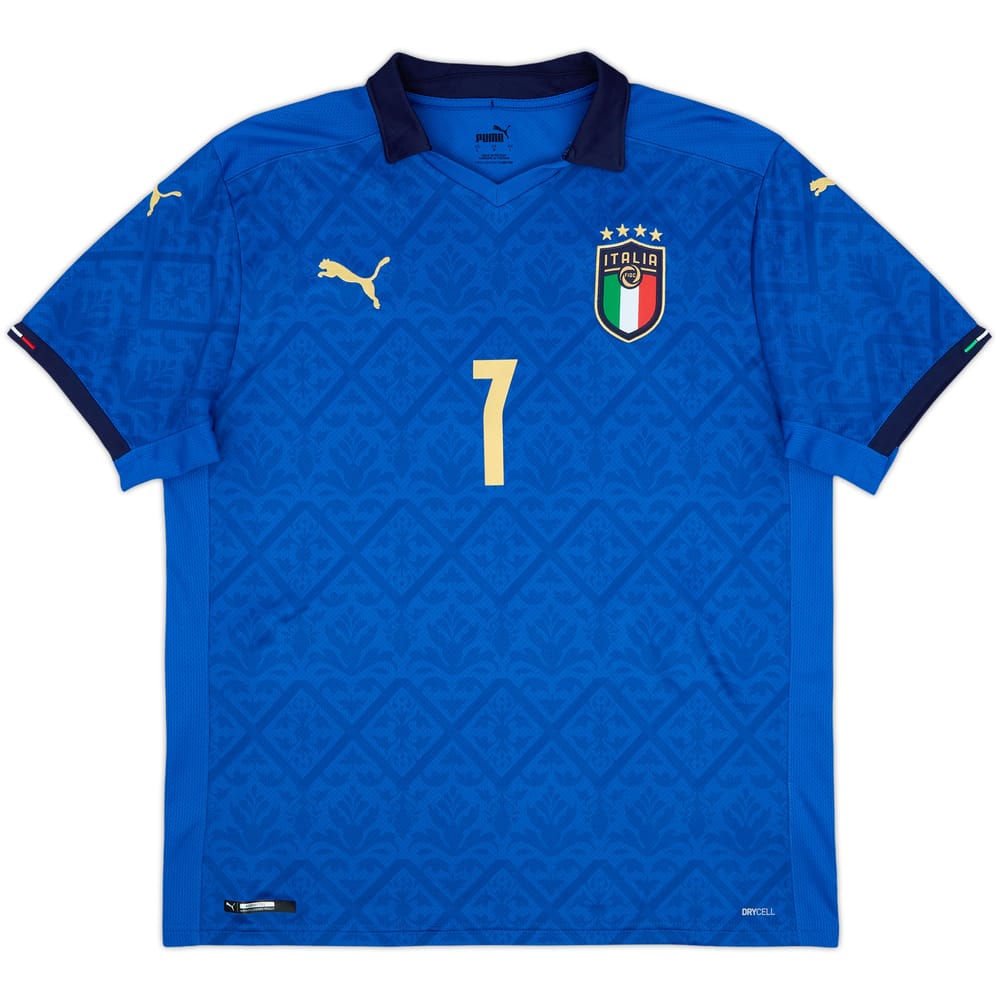 2020-21 Italy Home Shirt Spinazzola #7 - 9/10 - (L)