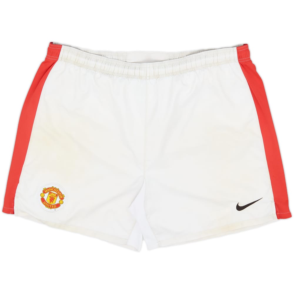 2009-10 Manchester United Home Shorts - 7/10 - (XL)