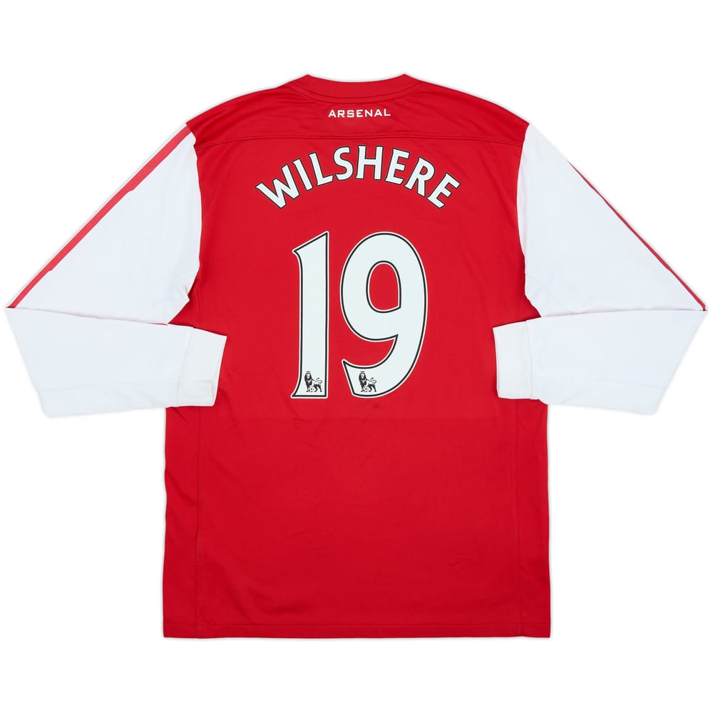 2011-12 Arsenal Home L/S Shirt Wilshere #19 - 7/10 - (M)