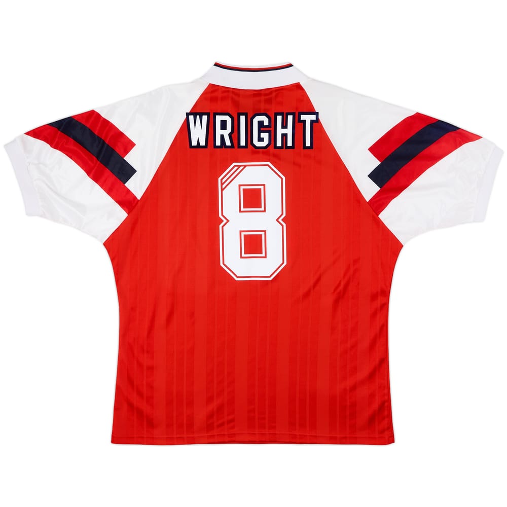 1992-94 Arsenal Home Shirt Wright #8 - 8/10 - (XL)