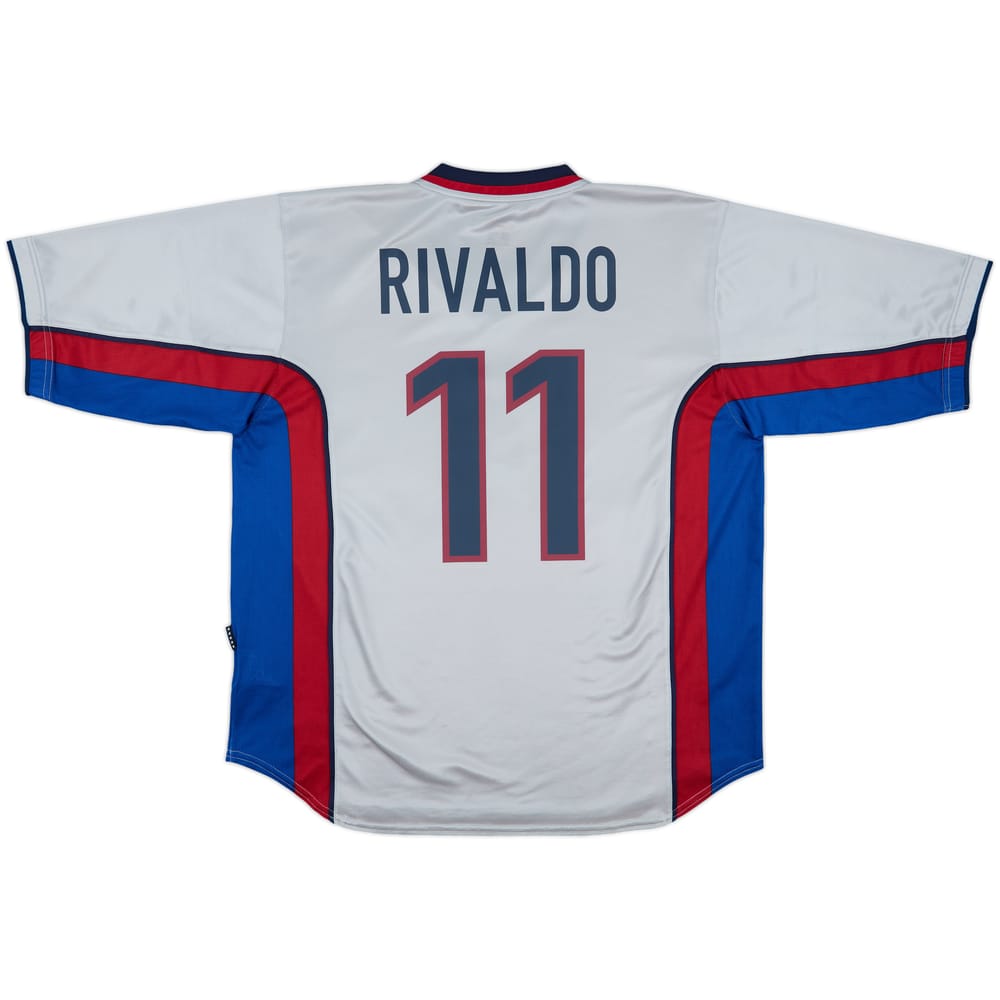 1998-01 Barcelona Away Shirt Rivaldo #11 - 9/10 - (XL)