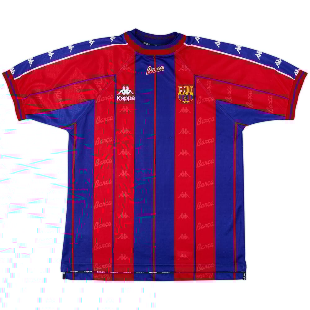 1997-98 Barcelona Home Shirt - 9/10 - (XL)