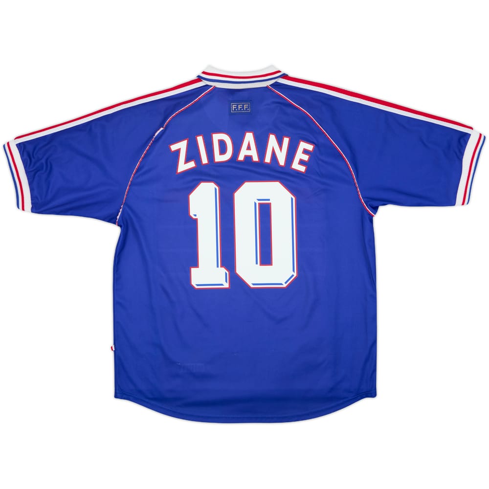1998-00 France Home Shirt Zidane #10 - 9/10 - (XL)