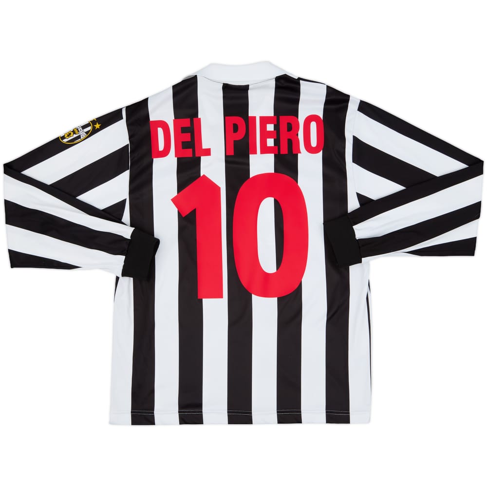 1998-99 Juventus Basic Home L/S Shirt Del Piero #10 - 8/10 - (M)