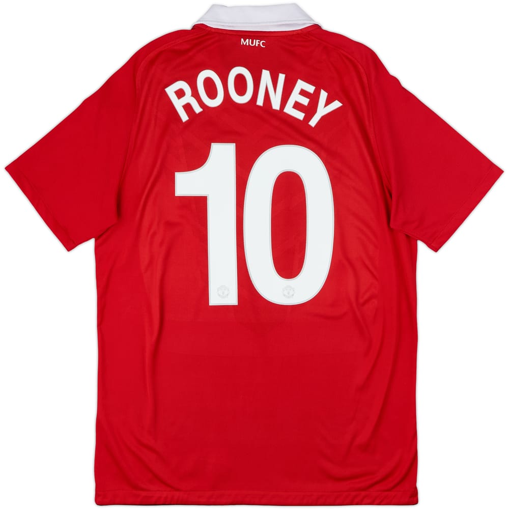 2010-11 Manchester United Home Shirt Rooney #10 - 6/10 - (M)
