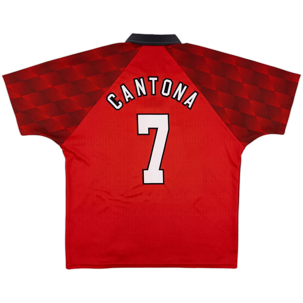 1996-98 Manchester United Home Shirt Cantona #7 - 10/10 - (XL)