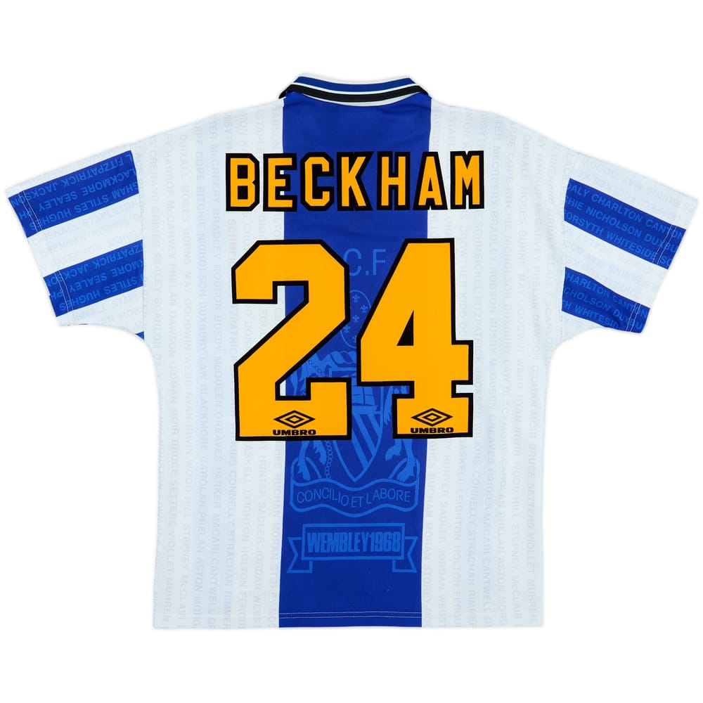 1994-96 Manchester United Third Shirt Beckham #24 - 8/10 - (M)