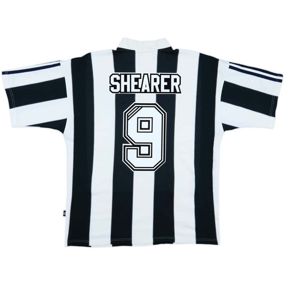 1995-97 Newcastle Home Shirt Shearer #9 - 7/10 - (L)