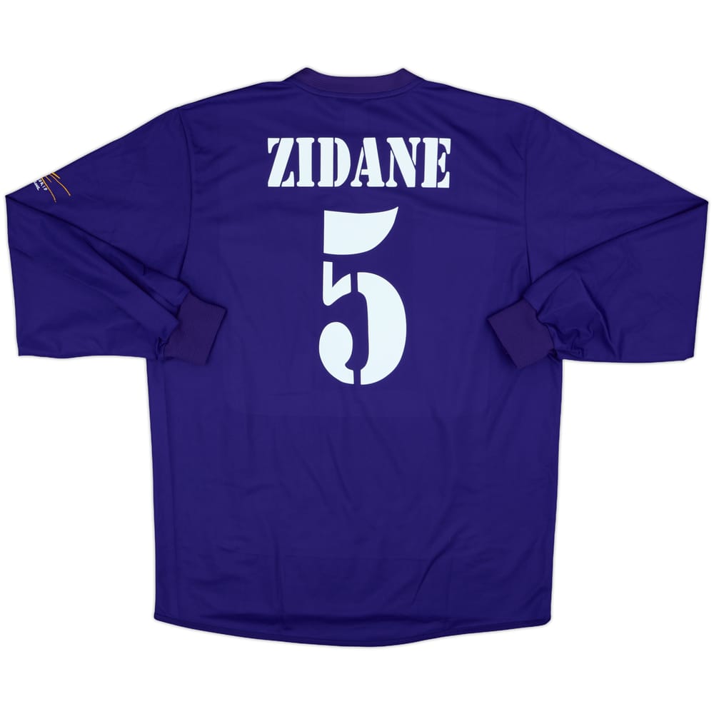 2001 Real Madrid Player Issue Third L/S Shirt Zidane #5 - 9/10 - (L)
