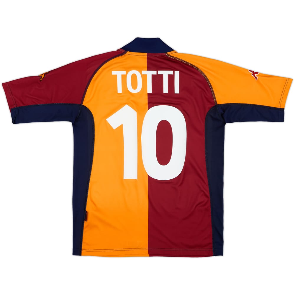 2001-02 Roma European Shirt Totti #10 - 9/10 - (M)