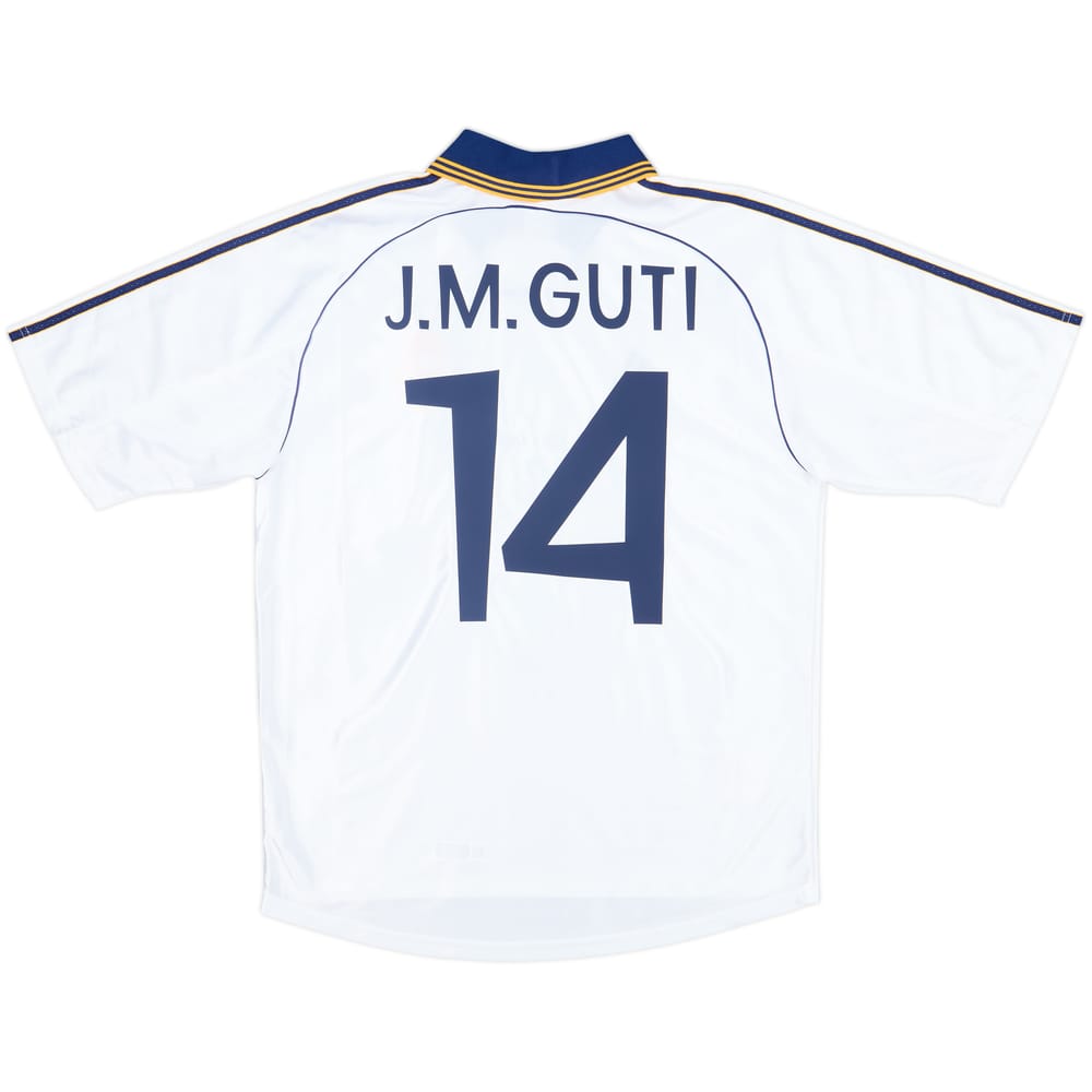 1998-00 Real Madrid Home Shirt J.M.Guti #14 - 8/10 - (L)