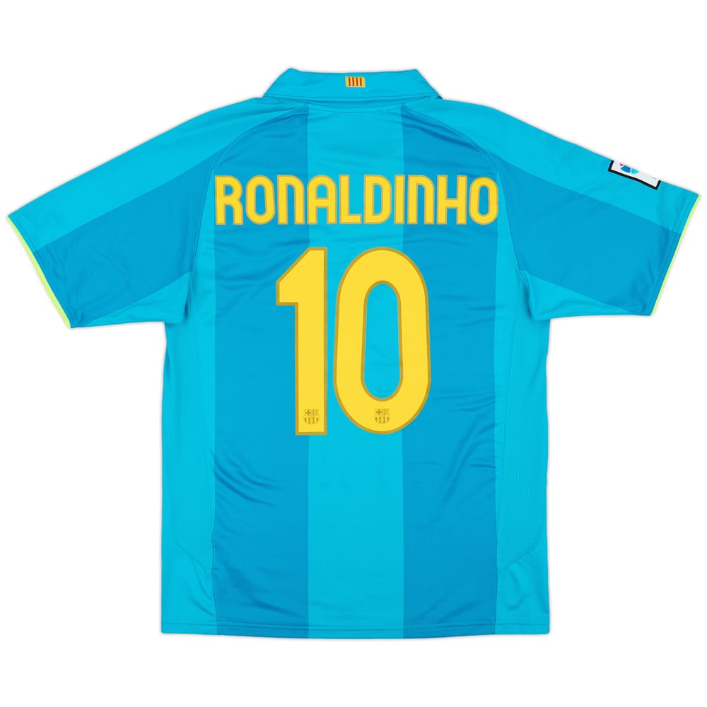 2007-09 Barcelona Away Shirt Ronaldinho #10 - 10/10 - (M)
