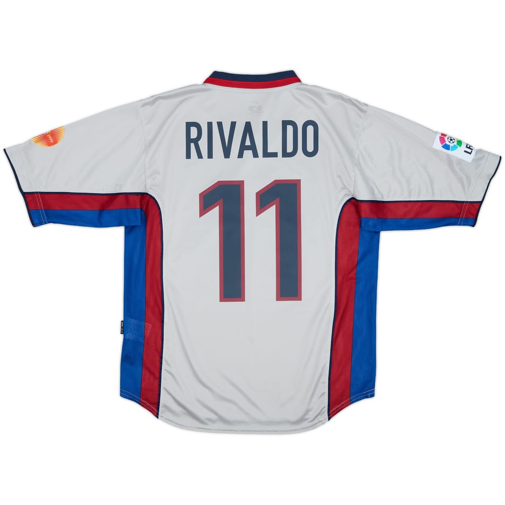 1998-01 Barcelona Away Shirt Rivaldo #11 - 8/10 - (M)