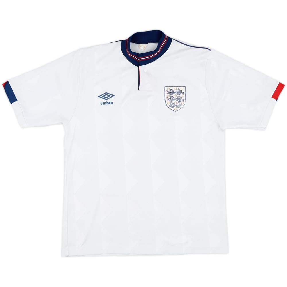 1987-90 England Home Shirt - 8/10 - (M/L)