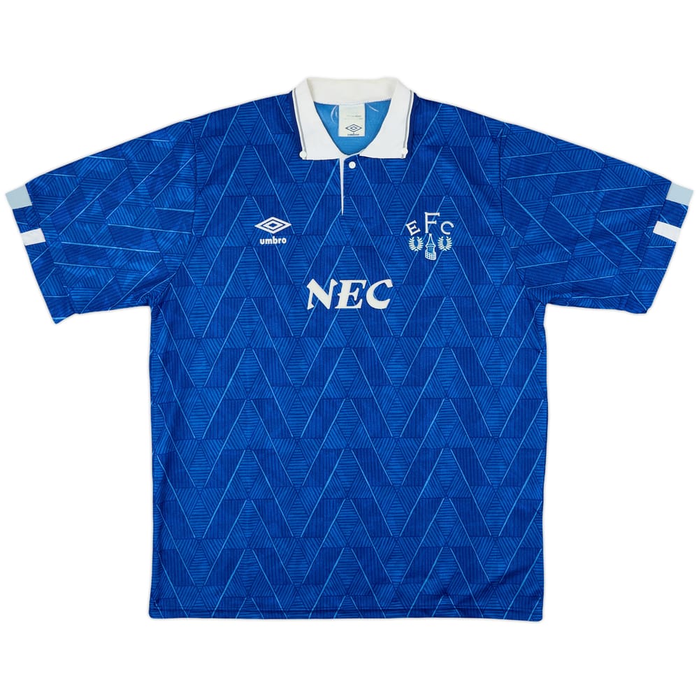 1989-91 Everton Home Shirt - 8/10 - (L)