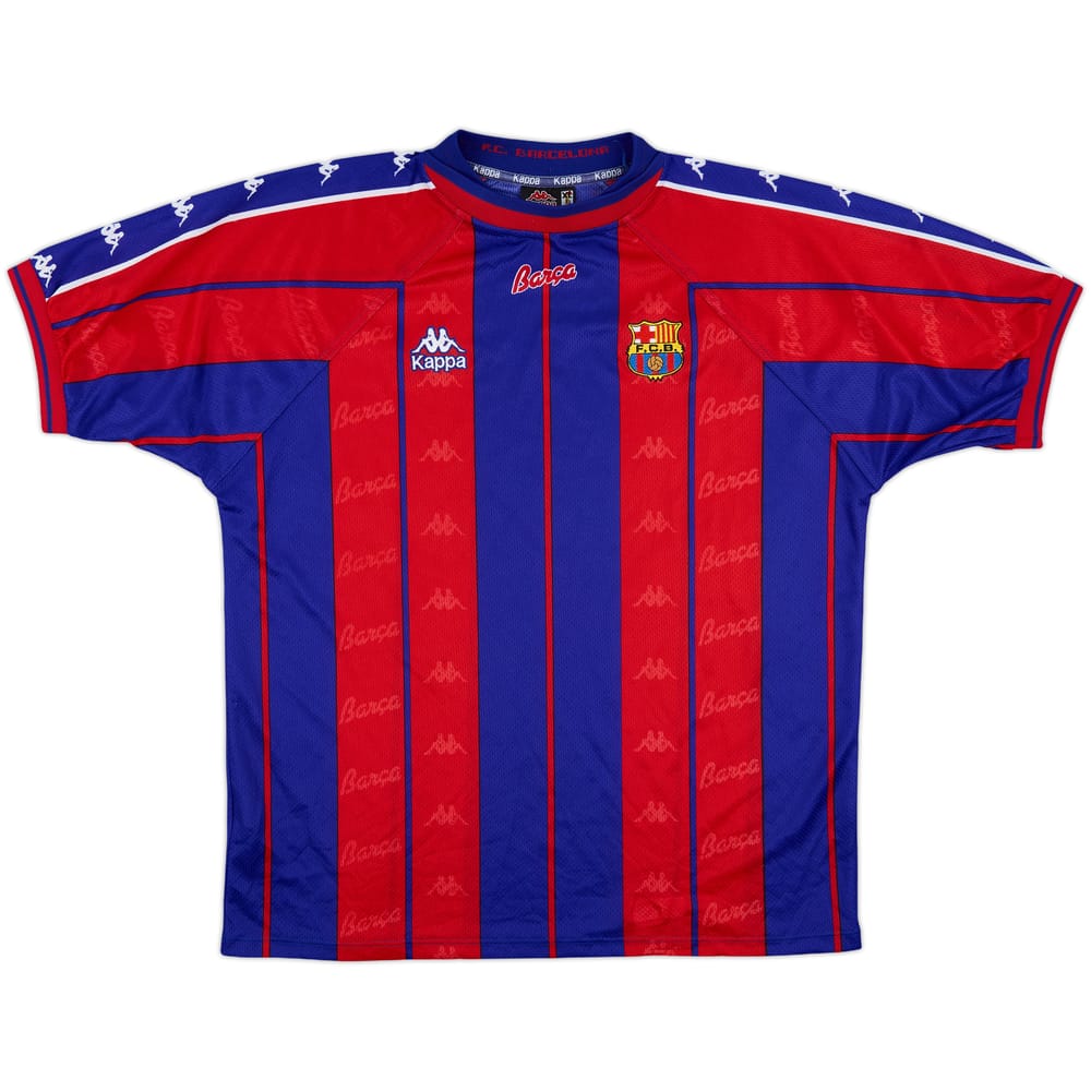 1997-98 Barcelona Home Shirt - 9/10 - (XL)