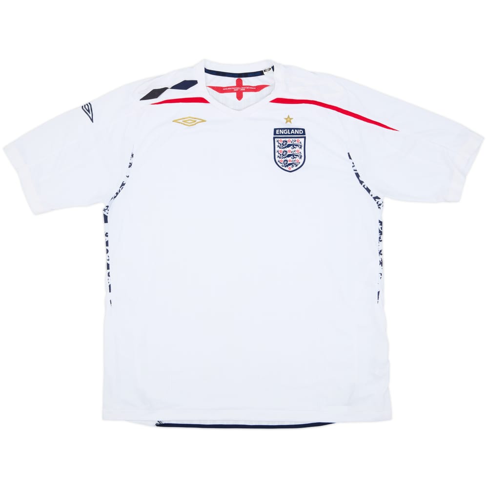 2007-09 England Home Shirt - 5/10 - (XXL)