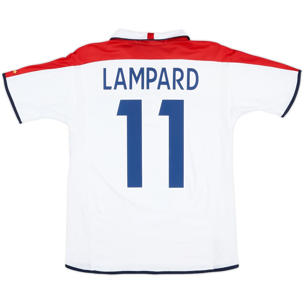 2003-05 England Home Shirt Lampard #11 - 7/10 - (XL.Boys)