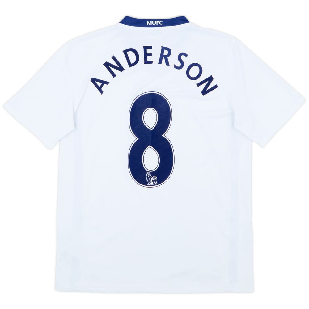 2008-10 Manchester United Away Shirt Anderson #8 - 7/10 - (M)