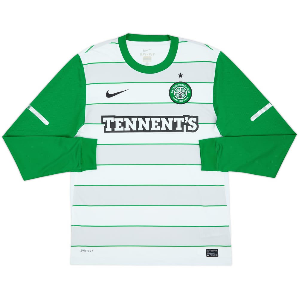 2011-12 Celtic Away L/S Shirt - 8/10 - (M)