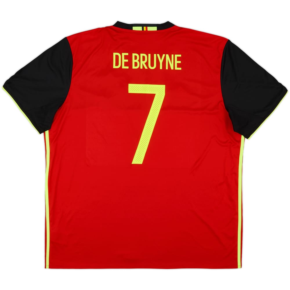 2016-17 Belgium Home Shirt De Bruyne #7 - 10/10 - (XXL)
