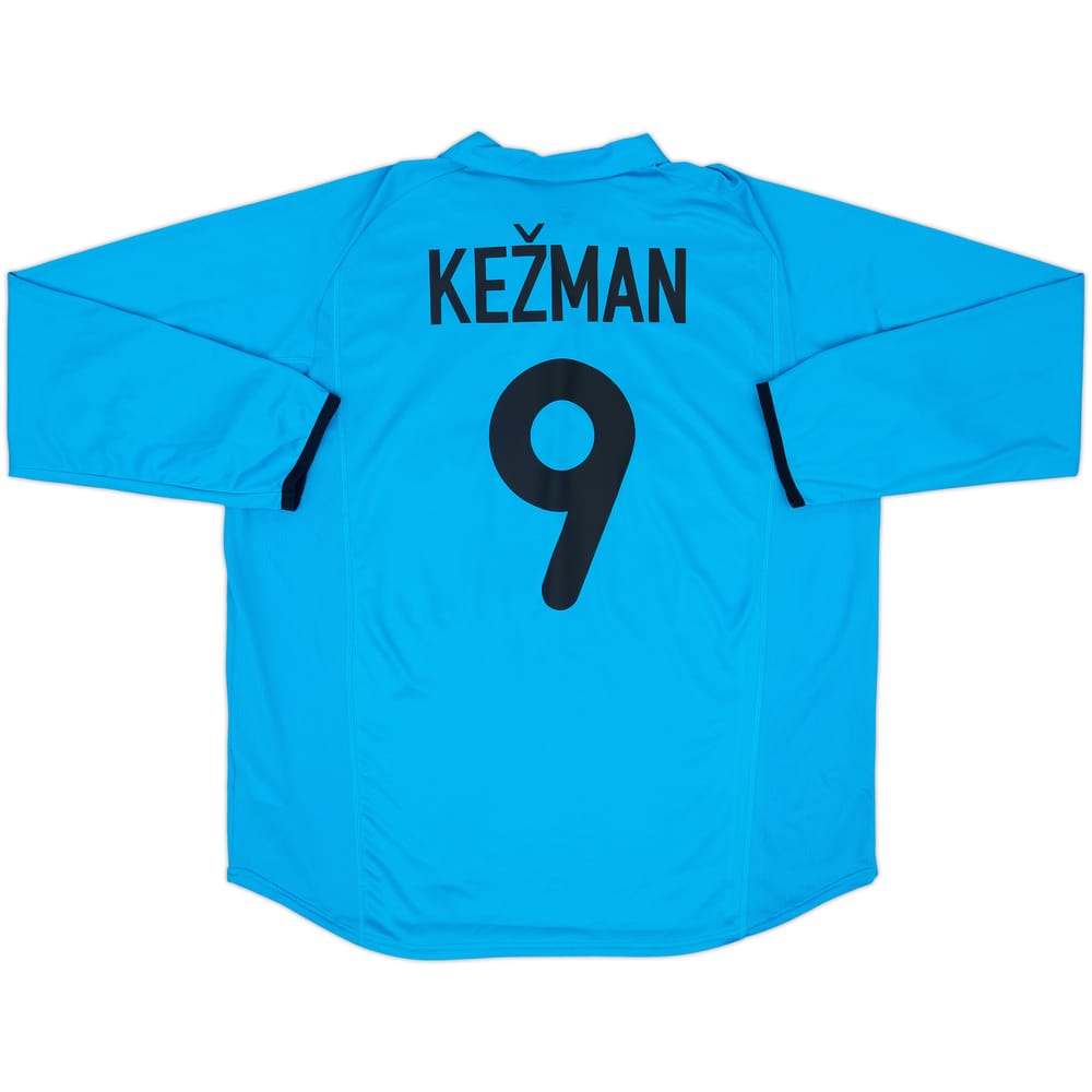 2001-02 PSV Player Issue Away L/S Shirt Kezman #9 - 8/10 - (XXL)