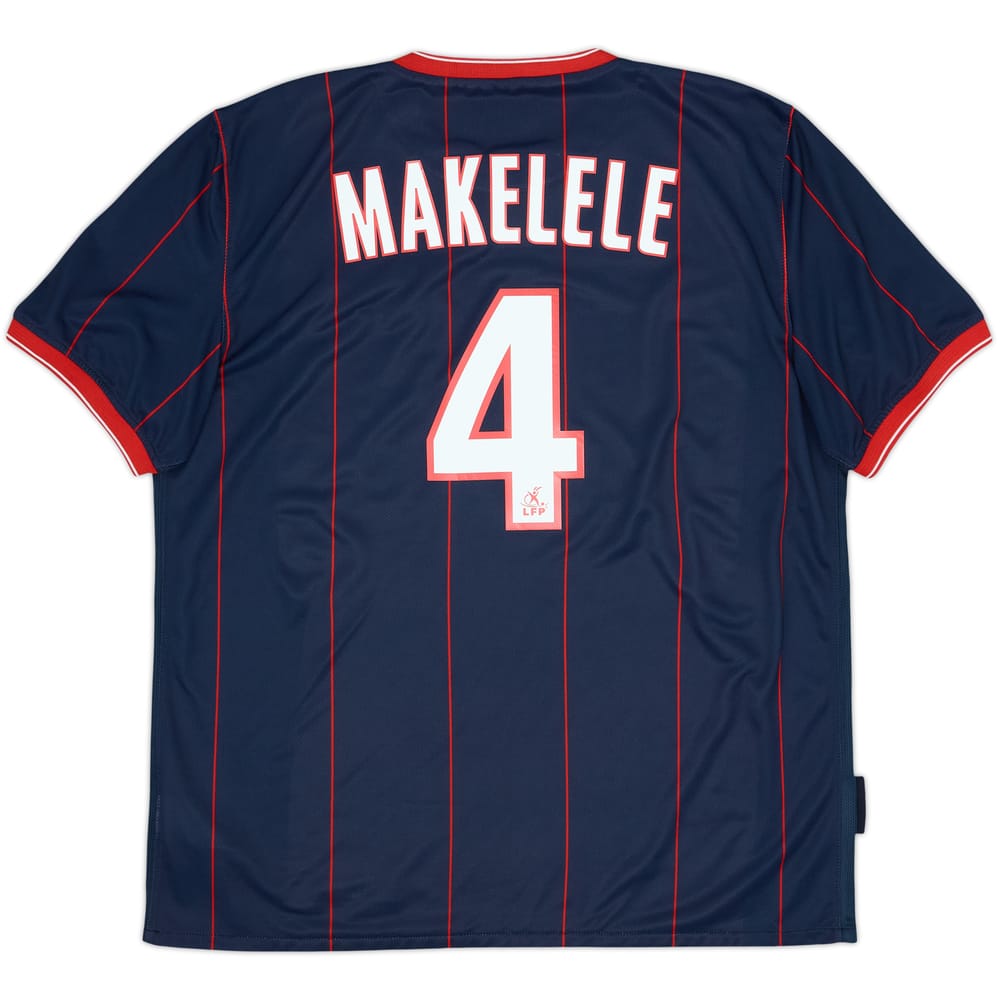 2009-10 Paris Saint-Germain Home Shirt Makelele #4 - 8/10 - (XL)