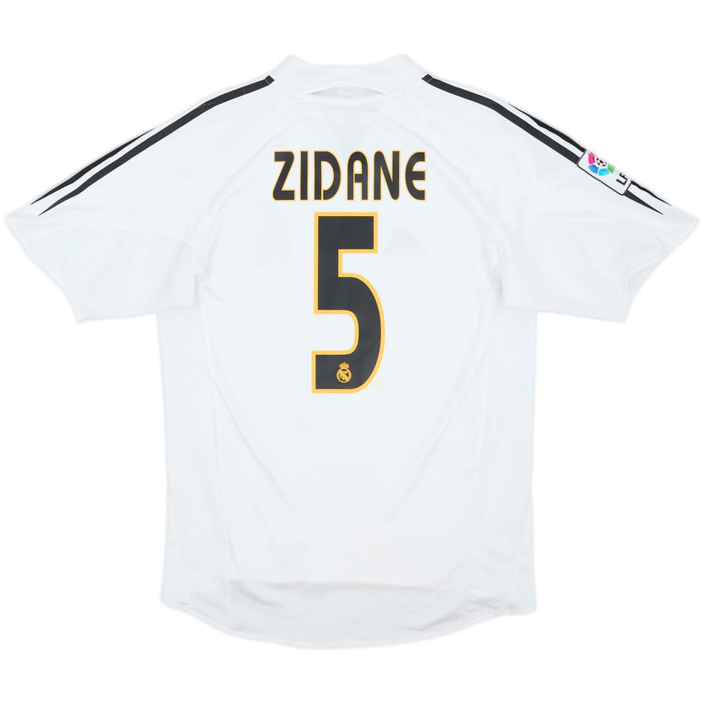 2004-05 Real Madrid Home Shirt Zidane #5 - 7/10 - (S)