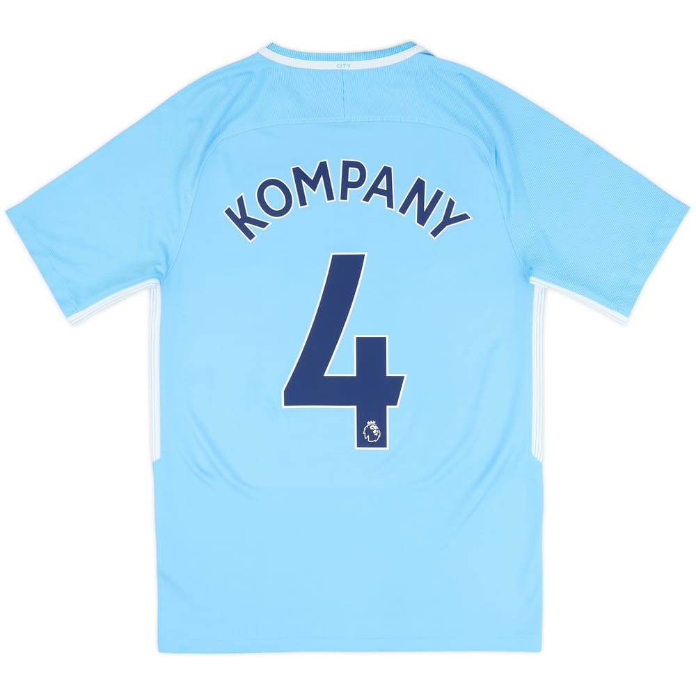 2017-18 Manchester City Camiseta Local Kompany #4 - 8/10 - (S)